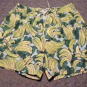 Trunks banana swim shorts size large